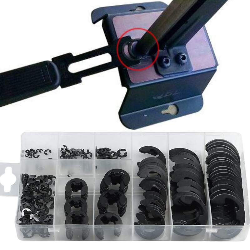 Bestgle Locking Ring E-Clip Locking Washers Snap Ring Set Searing