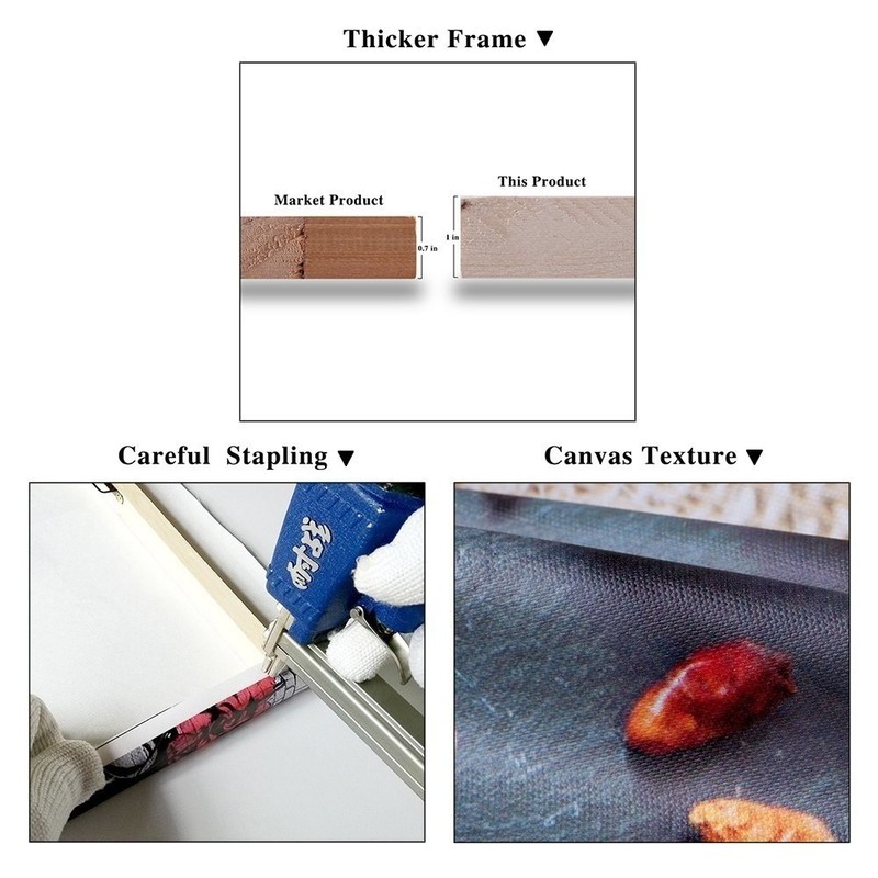 Fire and Ice Water Angel Wall Art for Living Room,