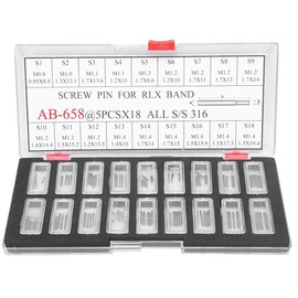 Straps Screw Set, Screw Pins Links, Metal Screw Pins Bars for Watch Straps Bracelets Wristwatches in Various Sizes Watchmaker Watch Band Repair Tools