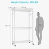 FUTASSI P1 Heavy Duty Garment Rack, 3 Tiers Adjustable Rolling