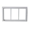 Shed Window 10x18 White - Fixed Design with Durable Tempered
