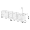 DYNAMI 5 Grids Acrylic Fish Tank Filter Box,External Aquarium Water