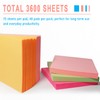 Zenmmy Sticky Notes Bulk 3x3 Inches, Self-Stick 48 Pads Bulk,