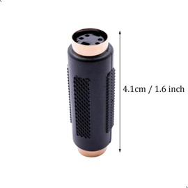 QJZXUEZHEN 2Pcs S-Video 4 Terminal Female to Female Connector Stereo Audio Video Cable Adapter Coupler