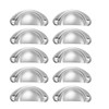Yetaha Cup Cabinet Pulls, 10PCS Drawer Shell Pull Handles, 82x35mm