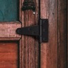 HINZIC 10Pcs 2 Inch Black T-Strap Shed Hinge, Barn Door