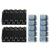 10 Sets 8 Pin Power Relay with Base AC220V Coil