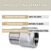 Bwintech 6 Pcs 1/2" Male to 1/2" Female BSP Thread