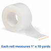 Medline - PRM260201H Cinta adhesiva transparente de cuidado, 1 pulgada