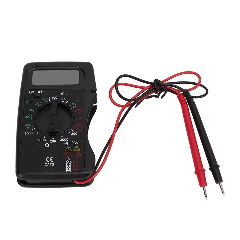 Digital Multimeter Multi Tests Rubber Protective Case Small Portable Auto