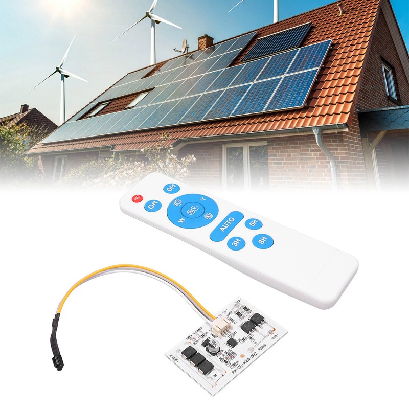 Solar Circuit Board Set Compatible with Lithium Batteries Solar Timing