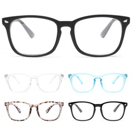 CHEERS DEVICES 5 Pack Reading Glasses Blue Light Blocking Glasses, Computer Readers for Women Men Anti Glare Eyeglasses