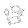 38mm/1.5in Gasket 5Bolt Downpipe Combo Kit Fitting for T3/T4 Turbocharger