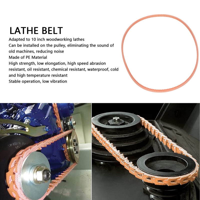 Lathe Belt 63cm Perimeter 10 Inch Lathe Drive Belt for