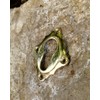 Antikas - Keyhole rosette PZ in polished brass, lock rosette
