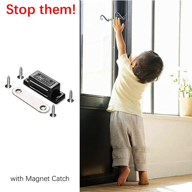 12 Pack Cabinet Magnets Magnetic Door Catch for Kitchen Bathroom