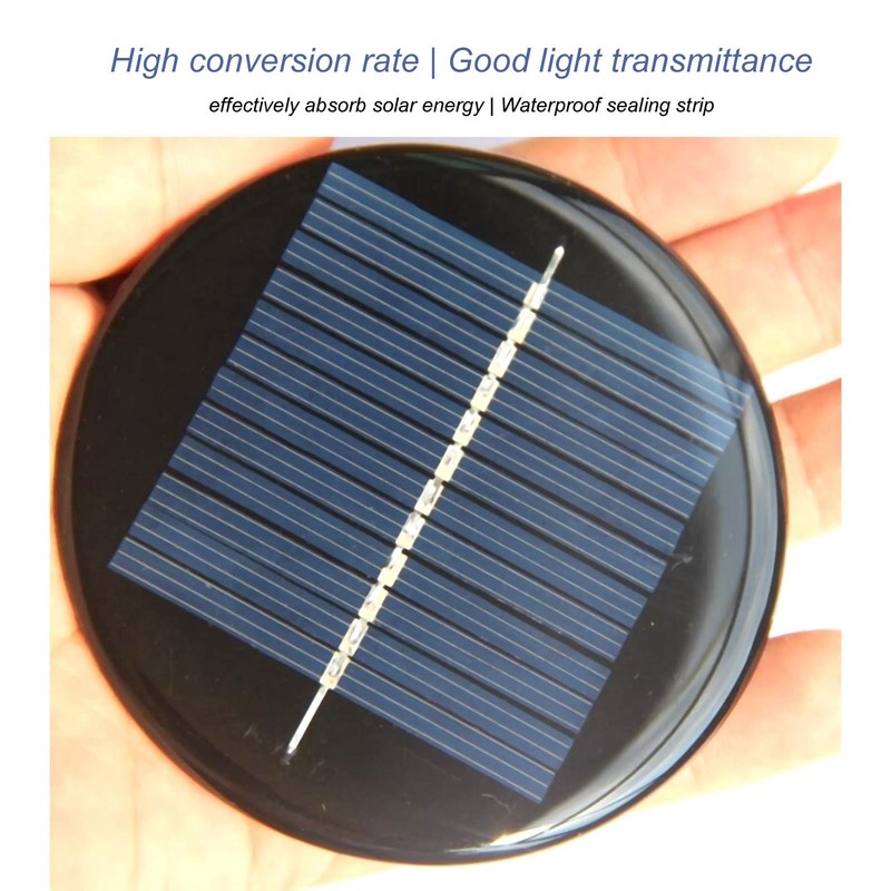 Small Solar Panels, 3. 1in 6V Solar Panel Circular Small