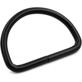 Amanaote Black 2" Inner Diameter D Ring D Rings Non Welded Pack of 6