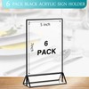 Zonon 6 Pack 5 x 7 Inch Clear Acrylic Sign