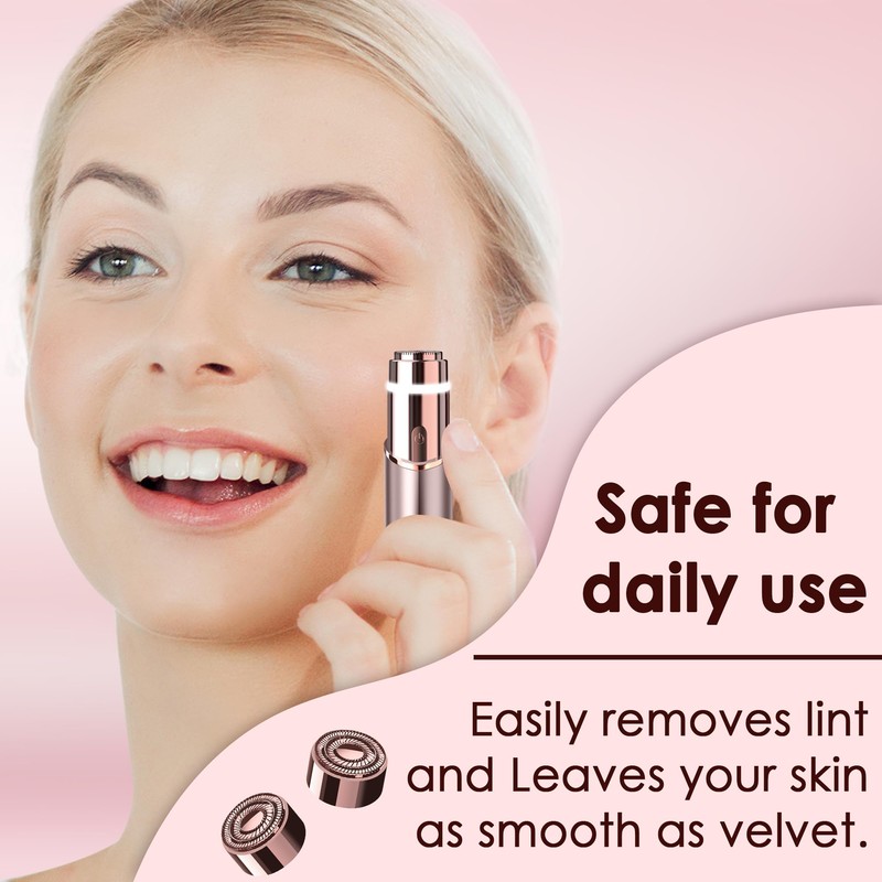 Gurelax Replacement Heads for Flawless Finishing Touch Facial Hair Remover,