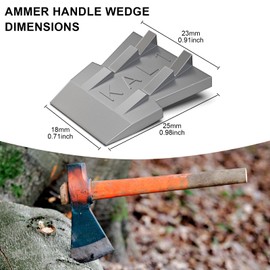 5 Pcs Safety Hammer Handle Wedge,Ybenlld Concial Handle Metal Wedges,Mauls Handle Wedge Kit for Hammer Axe Claw Sledge Handle