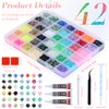 42000Pcs 42 Colors Jelly Rhinestone Bedazzling Kit