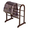 Winsome 94326 Wood Quilt Rack With 6 Rungs, Antique Walnut