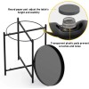 Yesker Side Table End Table Metal Small Table Indoor Outdoor