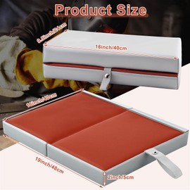 Leinuosen 1 Pcs Welding Kneeling Pad Mat Fire Welding Blanket Fireproof Foldable 16 x 19 Inch Heat Resistant Fabric High Temp Insulation Pad Flame Retardant Soldering Plumbing Protective