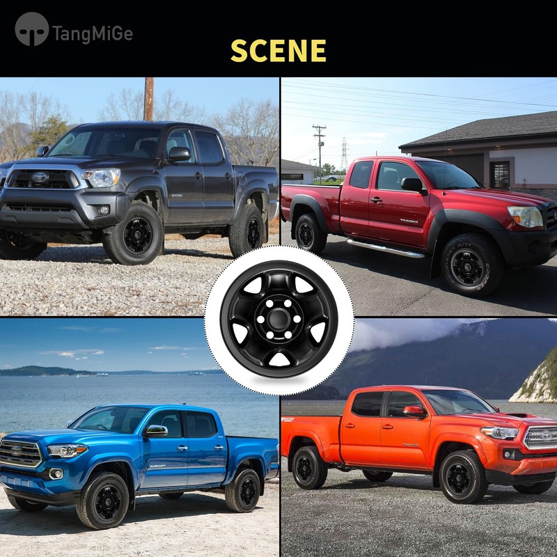 TangMiGe 4-Pack Wheel Skins Compatible with Toyota Tacoma 2005-2023, 16