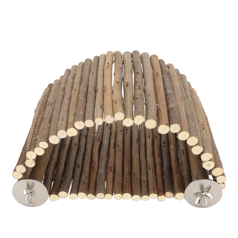 Bird Wood Hammock Tent Arch Bridge Shape Wooden Parrot Snuggle