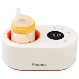 Phanpy Calentador de biberones sin agua, multifunción, 12 en 1, calentador de biberones rápido para leche materna, calentador de biberones para viajes, calentador de leche para bebé con función de