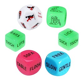 Funny Date Night Dice for Couples Valentine's Day Gift for Women Men Decider Dice Couple Game Dice for Girlfriend Boyfriend Wedding Anniversary Christmas Birthday Gifts TM-3-36