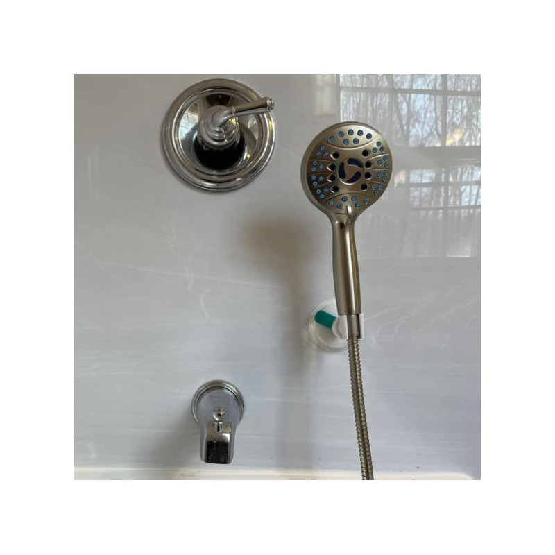 Shower Head Holder White | Handheld Mount | Vacuum Suction