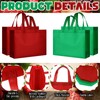 SATINIOR 50 Pcs Large Non Woven Tote Bags 14 x