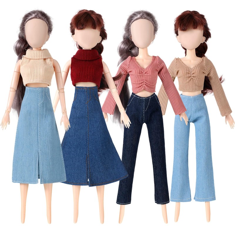 Bencailor 8 Pieces Summer Doll Clothes for 11.8 Inch Doll