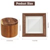 Pet Ashes Box Set, Wooden Round Pets Urn for Dog
