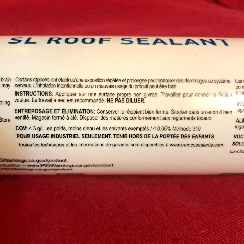 tremPro RV Self-Leveling RV Roof Sealant Trailer Roofing Repair white