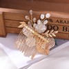 Wedding Flower Girl Hair Combs Bridal Rhinestones Hair Clips Pearl