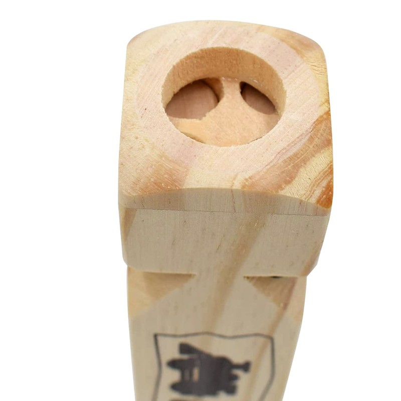 MYUBWTF Solid Wood Train Whistle 4 Tones, Noisemaker Toys and