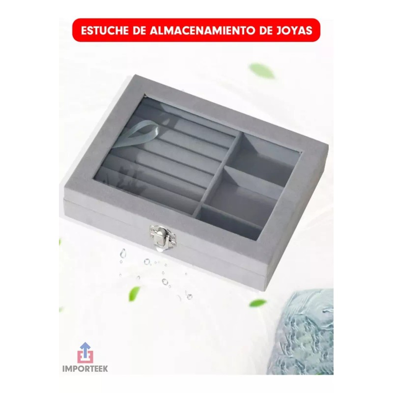 Importeek 20pz Organizador Estuche Joyero Alhajero Joyas Anillos Tocad