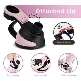 Fjbottle Stainless Steel Water Bottle 600ml/800ml/1L/1.5L with Magnetic Lid, BPA Free Insulated Water Bottle, Sports Metal Water Bottle Hot&Cold Drinks Vacuum Flask Leak-Proof for Gym, Work, Travel