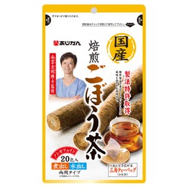 Ajikan Domestic Roasted Burdock Tea, 0.04 oz (1 g) x 20 Packets (600 cc/1 bag for approx. 12 L)