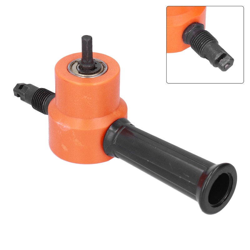 Double Head Nibbler 360° Adjustable Versatile Drill Attachment Metal Cutter