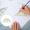 16 Piece Geometry Triangle Ruler Set, 15.7 cm Set Square