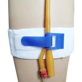 Anti Slip Foley Catheter Leg Strap, Catheter Holder with Silicone to Reduce Slipping, 23.6” Long x 2" Wide (4)