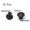 Antrader Flat Black Cabinet Hardware Round Knob with Mounting Screws