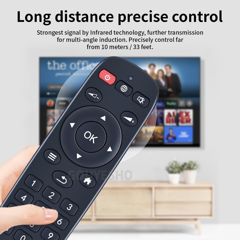 PZL Replacement Remote Control Compatible with M8 Android TV Box