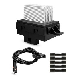 HVAC Blower Motor Resistor with Connector Wire Harness Fit for Ford Fusion Lincoln MKZ Zephyr Mercury Milan 2006-2012, Automotive Air Conditioning Resistance Heater Replace 8E5Z19E624A 6E5Z19E624AA