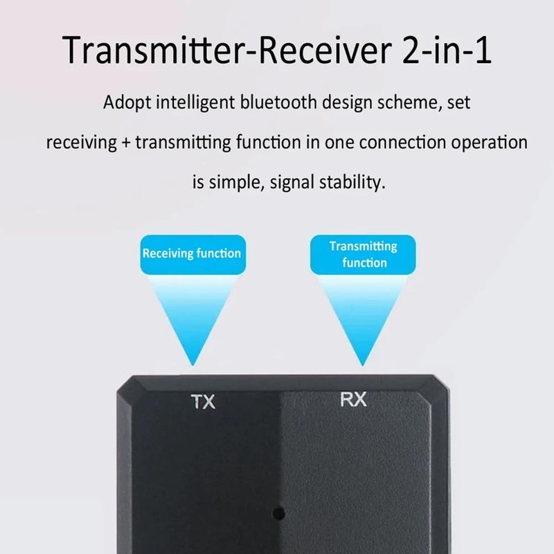 Snblzhef -360 Bluetooth Audio Receiver Bluetooth Audio Transmitter Wireless 3.5mm